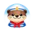 Generate one single cartoon animal avatar icon (PNG) for the Reviews block on spin-lander-pt.com. This is NOT a realistic hum